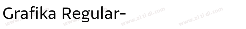 Grafika Regular字体转换